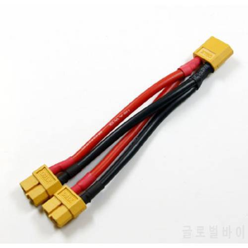 10cm XT60 Connector 1 Male 2 Female 12AWG Parallel Connection Cable for Charger