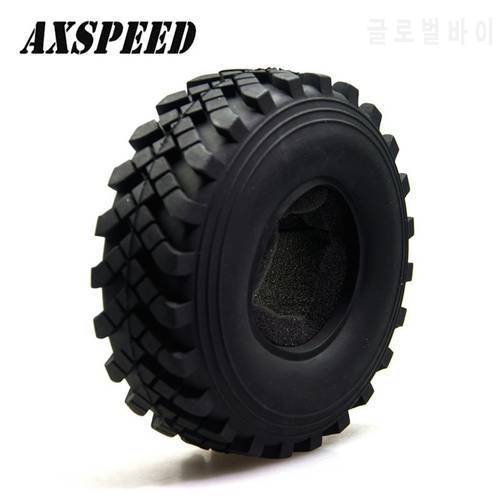 AXSPEED RC Car Wheel Tires 2.2inch Rubber Rocks Tyres 40mm for 1/10 RC Rock Crawler Axial Wraith 90018 D90 D110 TRX4 Parts