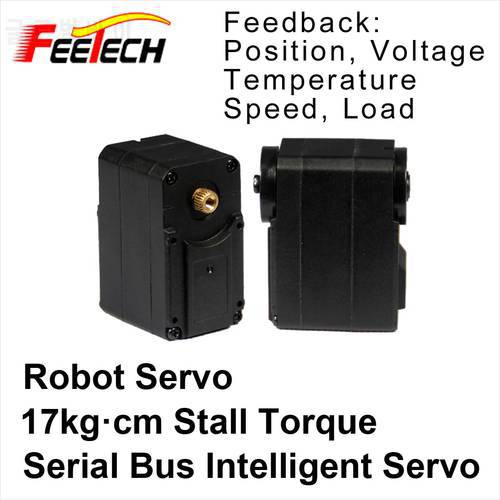 Robot Serial Bus Intelligent Servo, Feetech SCS215 Servo, 17kg cm Torque, Speed Voltage Load Position Temperature Feedback