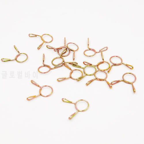 20pcs Fuel Line Oil Air Tube Clamp Hose Spring Clip Fastener 8mm For RC Fuel Model Accessories
