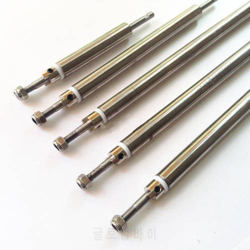 2PC 304 Stainless Steel Boat Shaft Assembly 4mm Driveshaft with Paddle Fork DIY Accessories for RC Model Length 10/15/20/25/30cm