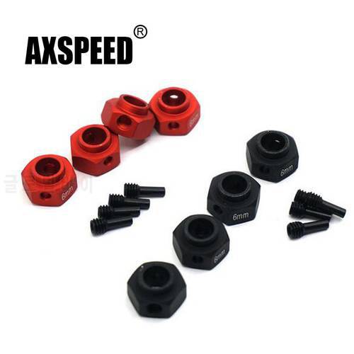 AXSPEED Metal Hexagon Adapter Wheels Hubs Mount with Stainless Steel Screw Needle for TRX-4 6MM 8MM 9MM 10MM 11MM 12MM