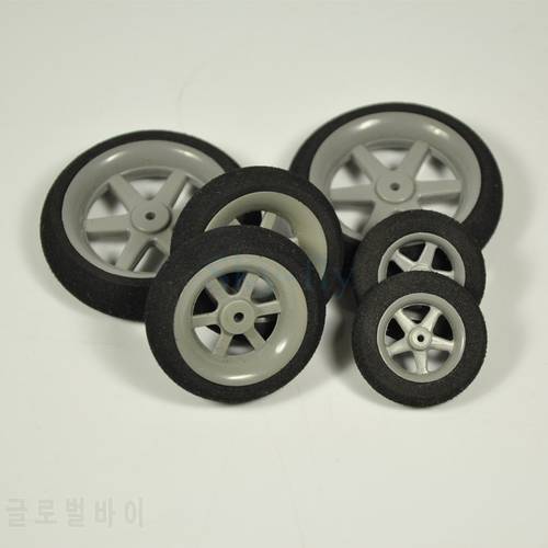 1 Pair of Super Light Foam Sponge Wheels 30mm 35mm 40mm 45mm 50mm For RC Airplane Model Replacement Parts