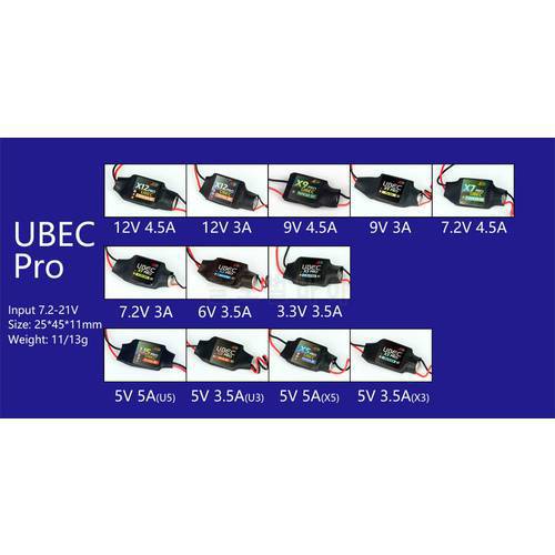 AEORC BEC UBEC Pro (3.3V 3.5A / 5V 3.5A / 5V 5A / 6V 3.5A / 7.2V 3A / 7.2V 4.5A/ 9V 3A / 9V 4.5A / 12V 3A / 12V 4.5A ) For RC