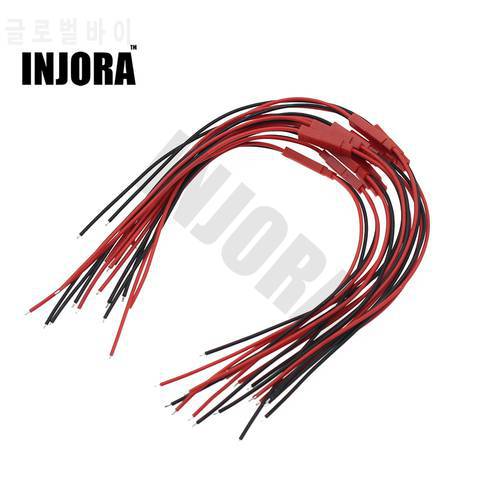INJORA 10Pairs 150mm Male and Female JST Connector Plug for RC Lipo Battery RC Drone Car Boat Model