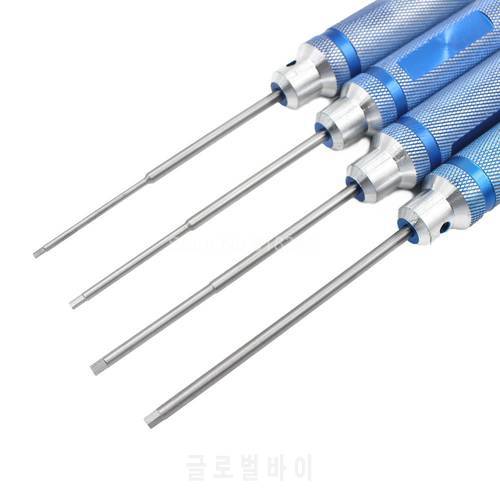 4pcs/set 1.5mm 2.0mm 2.5mm 3.0mm Hex Head Hexagon Screw Driver Tools for RC Car Boat Airplane Drone
