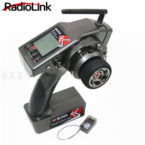 Radiolink RC6GS V2 2.4G 6 Channel Radio Transmitter with R7FG Receiver Gyro Telemetry Included Remote Controller for RC Car Boat
