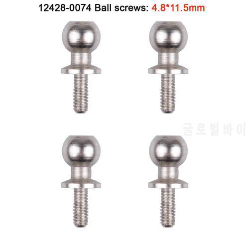 Wltoys 12428 12423 RC Car Spare Parts 12428-0074/0075/0076/0077 Ball Head Screw 4.8*11.5 etc. Accessories Ball A/B/C