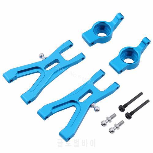 A959-05 Aluminum Rear Seat Steering Hub Carrier & Rear Lower Suspension Arm For WLtoys 1/18 RC Car A959 A969 A979 K929 Parts
