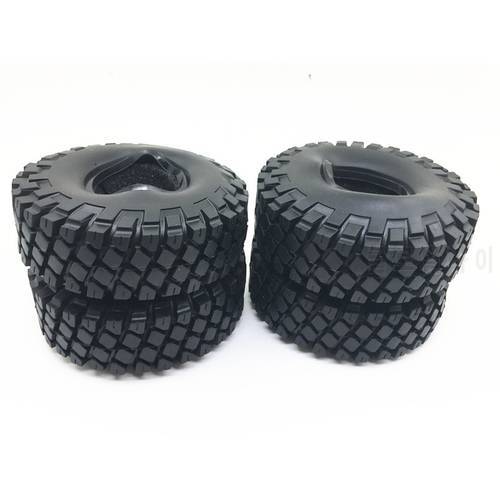 AXSPEED 114mm 1.9&39&39 Rubber Rocks Tyres for 1/10 RC Crawler Car Axial SCX10 CC01 Traxxas TRX4 Wheel Tires Upgrade Parts