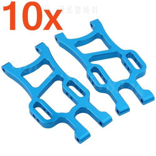 10Pairs 108021 Alum Rear Lower Suspension Arms 08056 For HSP Redcat Exceed 1/10 Monster Truck 94108 94111 Blue / Purple