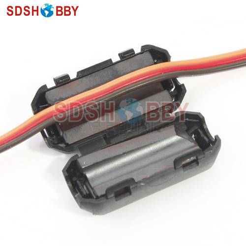 Steering Gear Line Servo Extension Cord Anti-Interference Signal Strengthen Magnet Ring 5PCS Per Pack