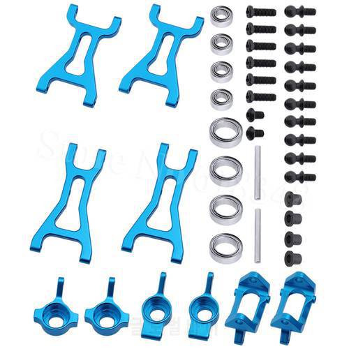Aluminum Steering Knuckle Hub Base C Carrier & Lower Suspension Arm Upgrade Kit For Wltoys A959 A949 A969 A979 K929 WL toys