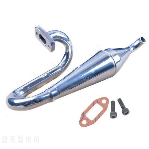 New Aluminum Tuned Exhaust Pipe 1/5 Baja Replacement Parts For RC Redcat Rampage MT HSP SHELETON Monster Truck Gasoline Power