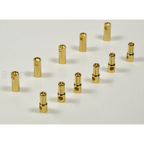 5 Pairs Of 5.5mm Gold Bullet Connector for RC Battery Motor ESC