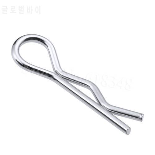 50pcs/lot Universal Micro 1/18 Body Clips Pins Bend Metal For Remote Control RC Car Spare Parts Accessories