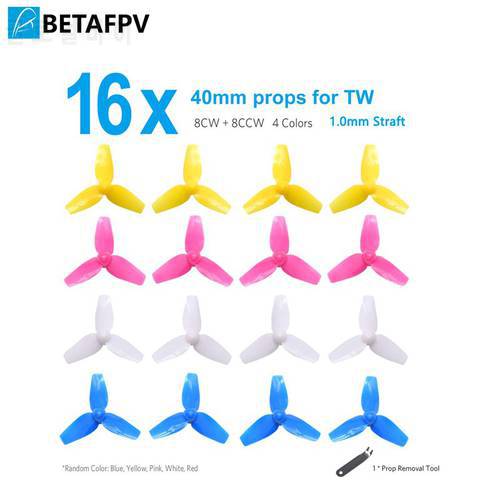 BETAFPV 4 Sets 40mm 3-Blade Props 1.0mm Shaft for 720 Motor Tiny Whoop Quadcopter Beta75 BNF
