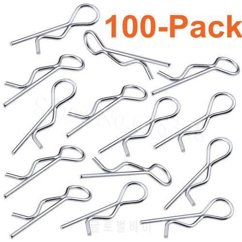100pcs Universal 1/5th Scale Large Body Clips RC Car Parts Truck Replacement For R Pins HPI Baja Losi 5ive Ofna Redcat HSP Baja