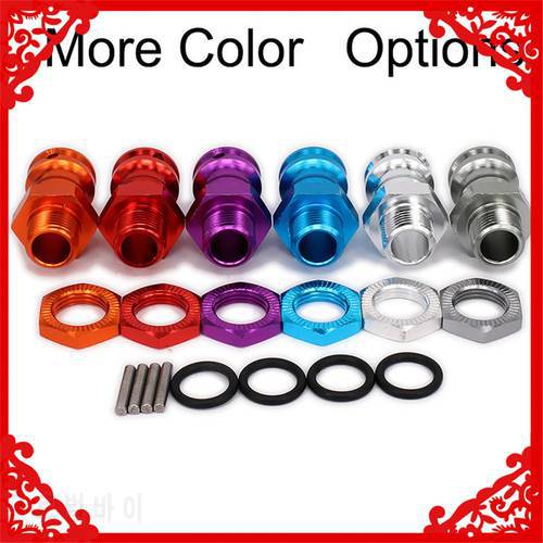 Wheel Hub M17 17mm Hex adapter M23 23mm 1/8 RC Car Upgraded Parts HSP Extension Adapter 12mm Nut x4 Longer Combiner Coupler