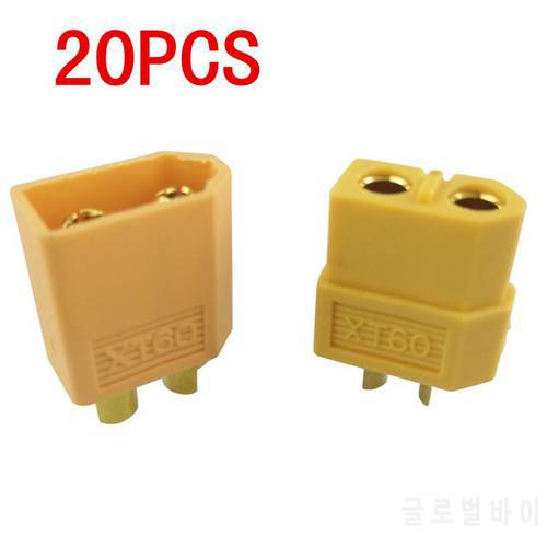 20pcs XT60 XT-60 Male Female Bullet Connectors Plugs For RC Lipo Battery (10 pair) Wholesale Dropship