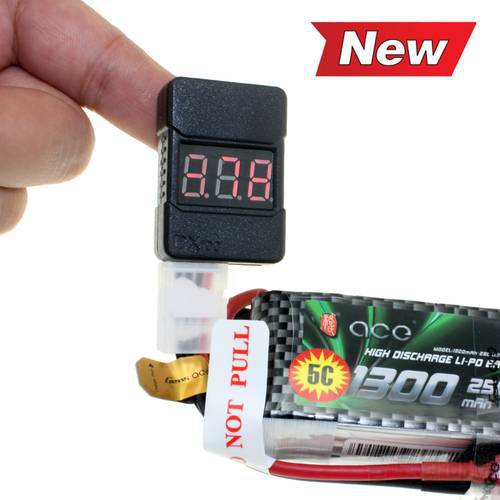 1-8S Low Voltage Buzzer Alarm 1-8S Lipo/Li-ion/Fe Battery Voltage 2IN1 Tester Original Vistapower For RC Quadcopter BB Ring