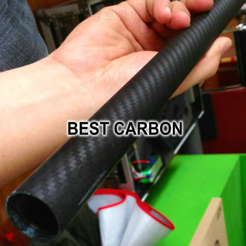 25mm x 22mm 245mm 3k Twill matte carbon fiber tube