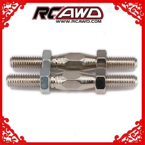 Silver Tie Rod Pull-Push Rod M4 38.5mm M3 26.5mm 45 Steel For RC Car Buggy Truck Part HSP Axial Traxxas Himoto