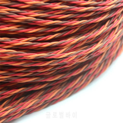 OliYin DIY JR Color 26 26AWG 30 Meters Servo Extension Cable Twisted Wire without Connector for RC Model