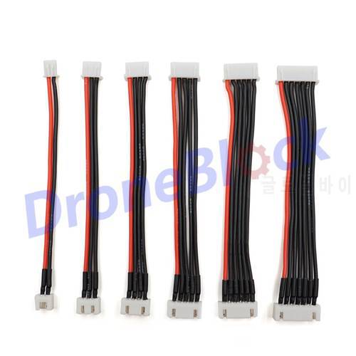 5Pcs / a lot 1s-6s LiPo Battery charging Extended line/Wire/Connector 22AWG 100mm JST-XH Balancer silicone cable 2S 3S 4S 5S