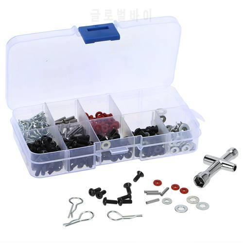 Very practical Special Repair Tool and Screws Box Set for 1/10 HSP RC Car include 270 Pcs Hexagon Wrench Free Shipping