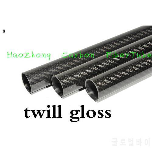 2pcs 3k Carbon Fiber Tube 35mm 36mm 38mm 40mm 42mm 44mm 45mm 46mm x 500mm Roll Wrapped Pipe/Pole Light Weight, High Strength