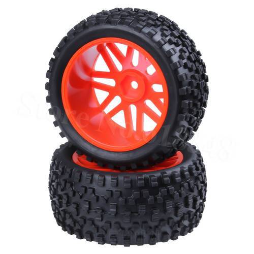 2Pcs 88MM Rubber RC 1/10 Buggy Rear Wheels Tires Hex 12mm Width :41mm For Remote Control Hobby Car