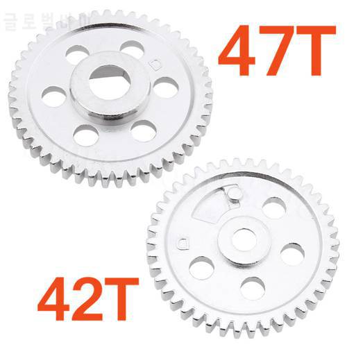 06033 06232 HSP Metal Spur Gear (42T) & (47T) For RC 1/10 Off-Road Buggy Nitro Car Backwash Warhead 94166 94106 Upgrade Parts