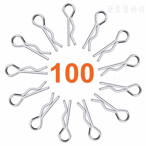 100-Pack Body Clips Pins For All 1:16 1/18th RC Car Buggy Monster Trucks WLtoys Himoto HSP Traxxas Remote Control Toys