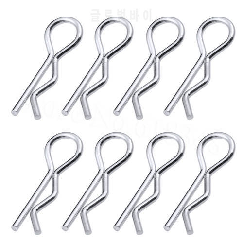 50pcs Large RC Body 1/8 Clips Pins Metal For Truck Buggy 1:8 Shell Spare Parts Fit 1/5 Baja