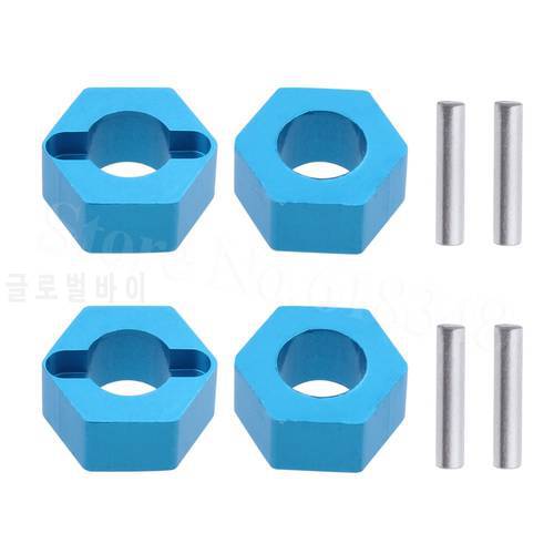 4pcs/lot For Wltoys Aluminum Wheel Hex Mount Hubs Nut With Pins 1/18 A949 A959 A969 A979 K929 RC Car Upgrade Parts