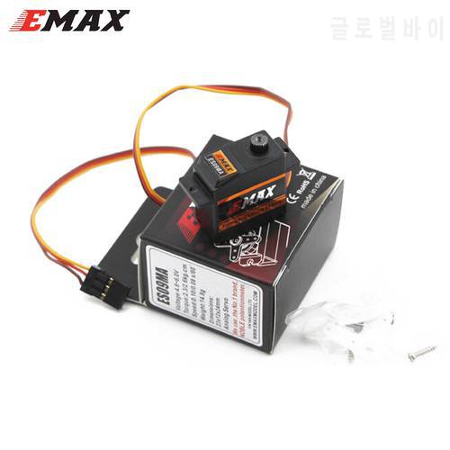 Emax ES09MA 4.8-6.0V Metal Analog Swash Servo Compatible With Futaba JR For 450 Helicopter Tail Airplane Toys