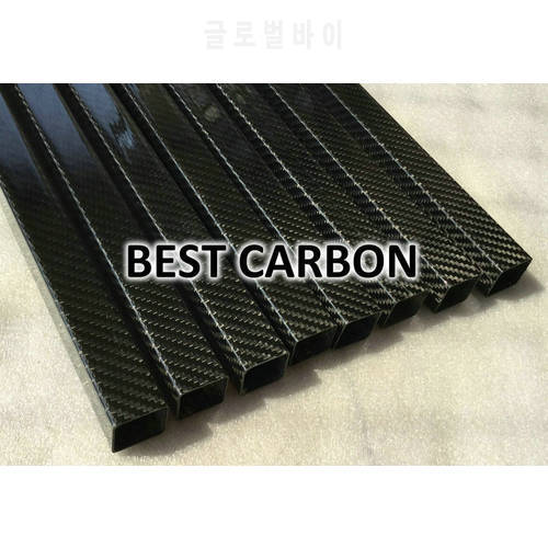 25mm x 23mm x 1000mm Square with R corner High Quality 3K Carbon Fiber Fabric Wound/Winded/Woven Tube Carbon Tail Boom