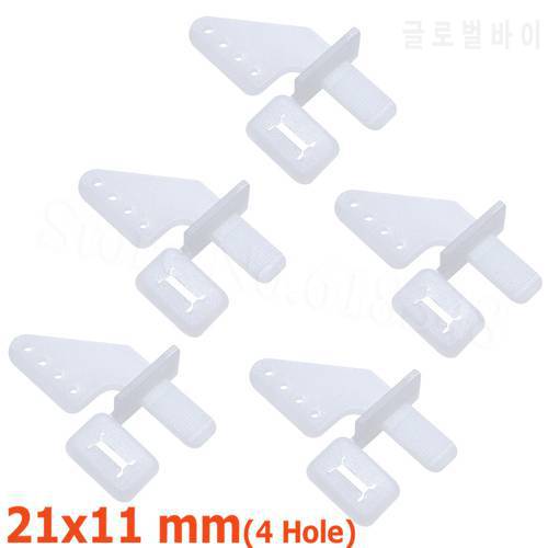 10pcs /lot Nylon Pin Horns 21x11 (4 Holes) For RC Airplane Parts Remote Control Foam Electric Plane Aeromodelos Replacement DIY