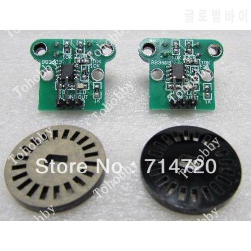 Free Shipping Robot smart car chassis speed detection module with Encoder disk(2pcs/pack)