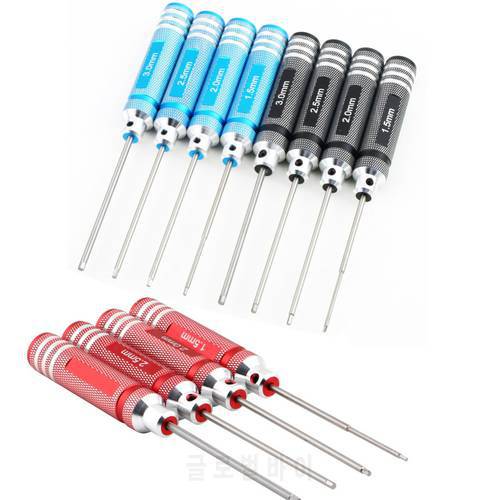 RC Tools 4 pcs hex screw driver set titanium plating hardened 1.5 2.0 2.5 3.0mm screwdriver For helicopter toys