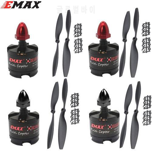4set/lot EMAX 2212 MT2213 935KV 3-4S Brushless Motor 1045 Propellers For F450 F550 X525 Multicopter Quadcopter FPV Drone Toy
