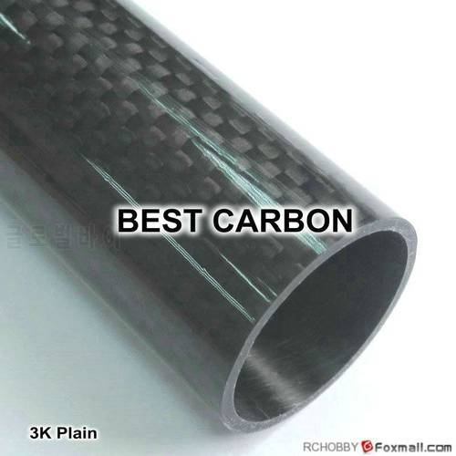 2 pcs of 15mm x 10mm x 1000mm High Quality 3K Carbon Fiber Plain Fabric Wound/Winded/Woven Tube, Camera Rod