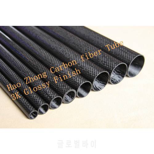 19MM X 17MM X 500MM 100% Carbon fiber tube / Tail boom / Tail tube 3k Glossy weave finish 19*17