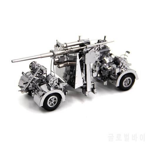 Piececool 3D Metal Puzzle German 88 air defense anti tank artillery Model DIY Laser Cutting Assemble Jigsaw Toy GIFT For Adults