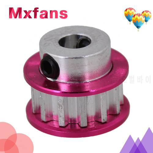 Mxfans Rose Red Color Aluminum Alloy 13T Pulley Gear for RC Replacement for Sakura CS