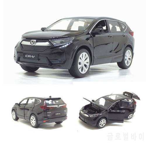 1/32 Honda CR-V Diecasts Toy Vehicles Car Model With Sound Light Pull Back Car Toys For Children Birthday Gift Collection