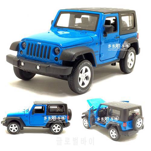 1/32 Scale Wrangler SUV Diecast Metal Car Toys With Pull Back Sound Light Car Toy For Children Gift Free Shipping