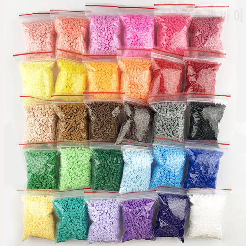 1000Pcs Bag /30 kind colors 2.6mm Mini Hama Beads Available perler toys Guarantee PUPUKOU Beads Activity Fuse Beads