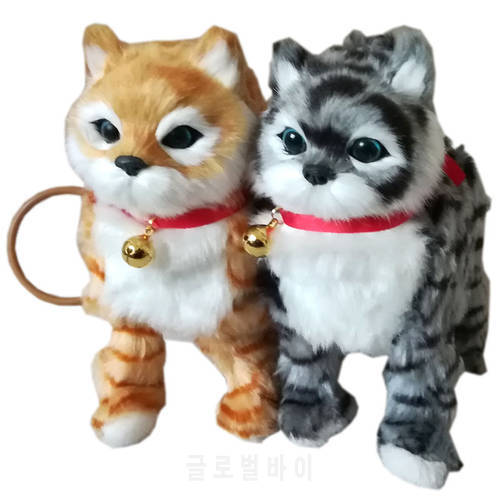 1Pcs Robot Cat Electronic Cat Toy Electronic Plush Pet Toy Singing Songs Walk Mew Leash Kitten Toys For Children Birthday Gifts